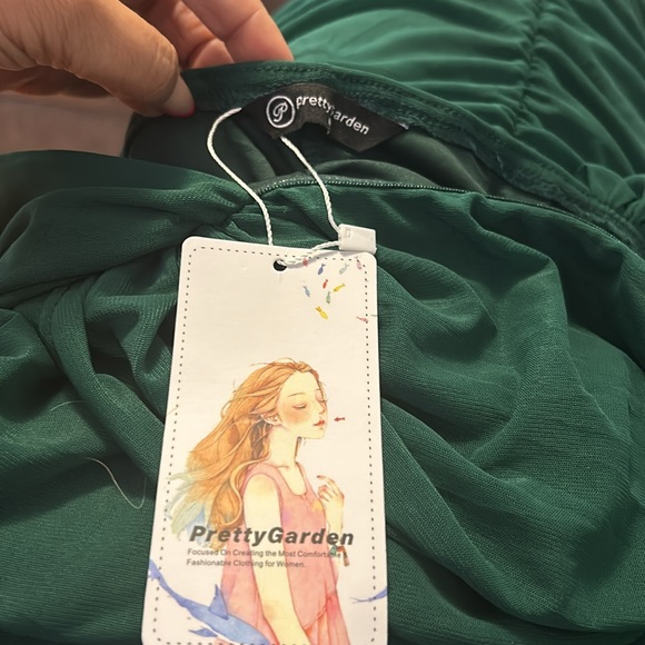 Amazon Women's Off The Shoulder Ruched Bodycon Sleeveless  Club Midi Dress - Picture 7 of 9